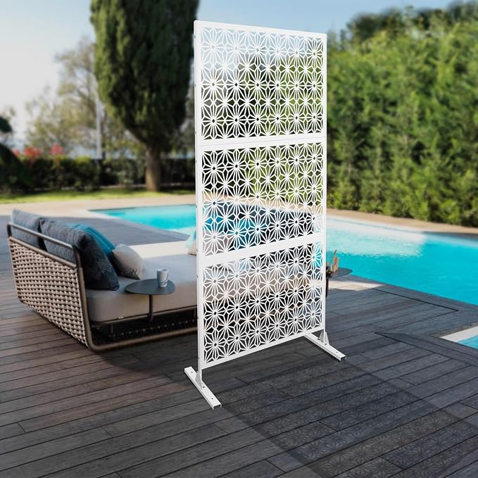 75" H×35" W Decorative Outdoor Privacy Screen - Image 4