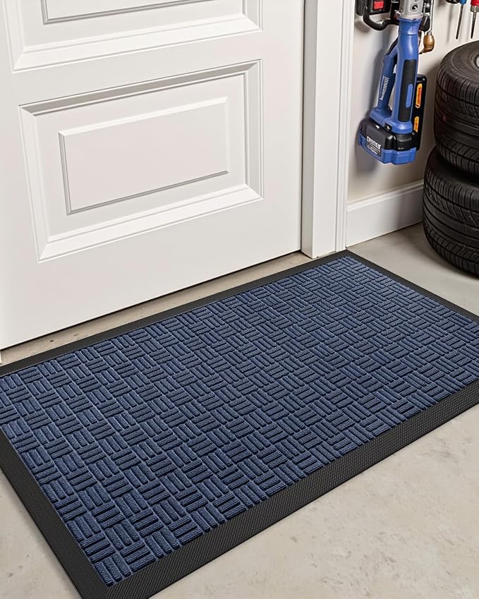 DEXI Front Door Mat Outside Entrance, 2x4 ft Rubber Entry Doormat Heavy Duty - Image 9