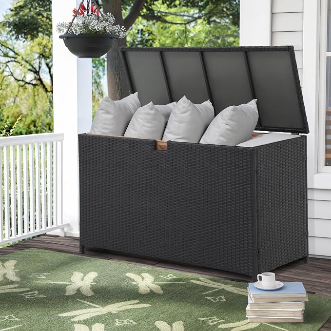 Super Patio Outdoor Patio Storage Box Waterproof, 120 Gallon Large Deck Box - Image 2
