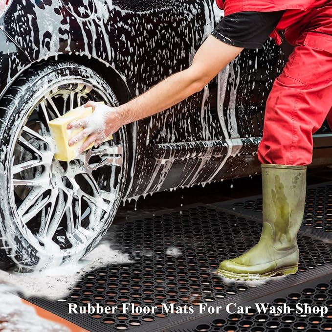 Outdoor Rubber Mat for Floor Anti-Fatigue Non Slip Commercial Restaurant Floor - Image 4
