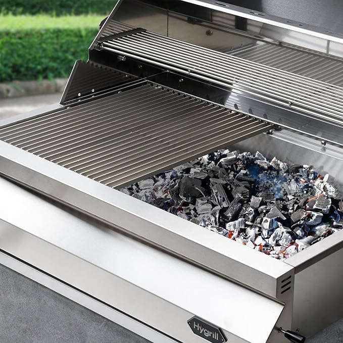 Hygrill Charcoal Grill Head for Outdoor Kitchen, 32-inch Stainless Steel - Image 4