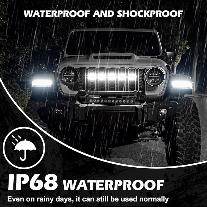 MAIKER White LED Grille Lights Compatible - Image 3