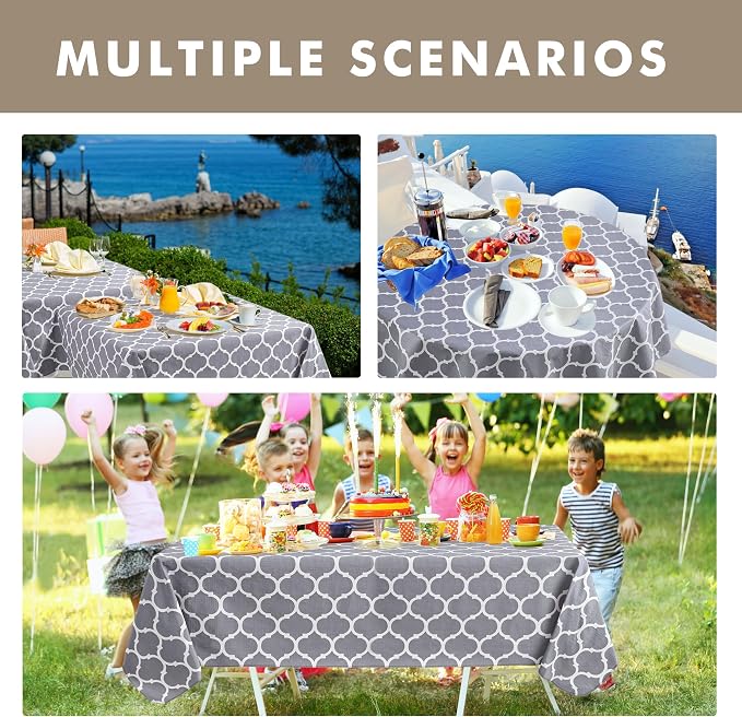 Nasitos 2 Pack Plastic Vinyl Tablecloth - Image 8