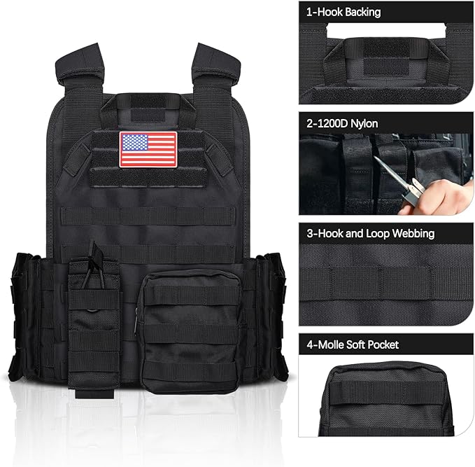 xaegistac Tactical Vest -Adjustable Modular Design - Image 3