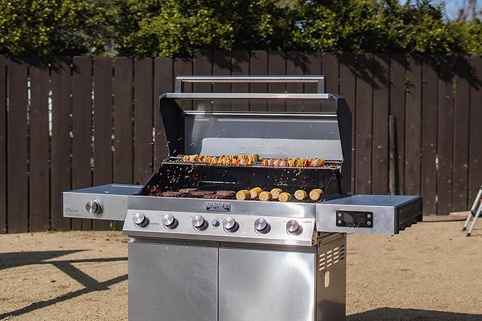 Monument Grills 6+1 Convertible Natural Gas Smart bbq Grill, 6 Burners & 1 Side - Image 4