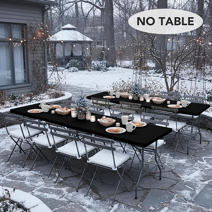 LUSHVIDA 10 Packs Vinyl Tablecloths - Image 3
