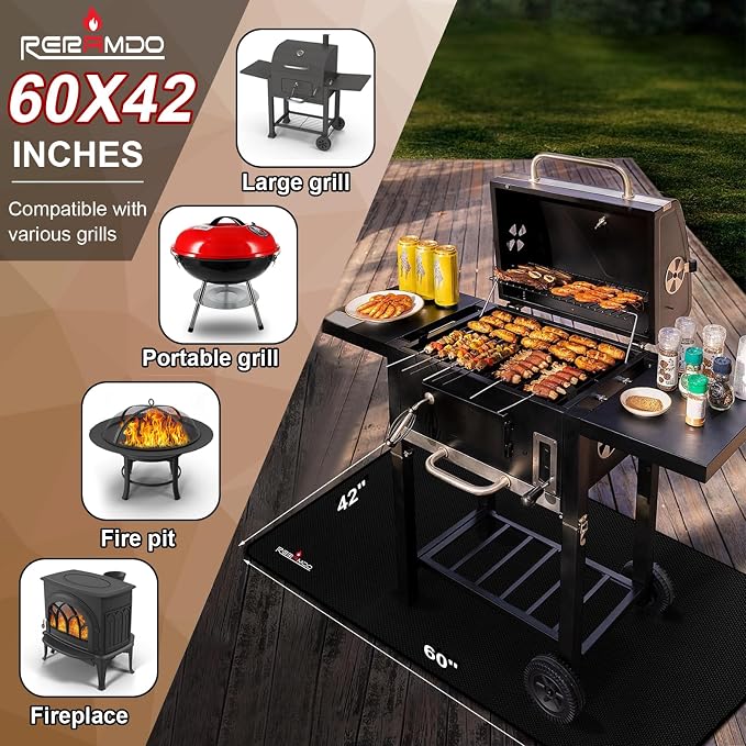 Large 60 x 42 Inch Under Grill Mats - Image 4