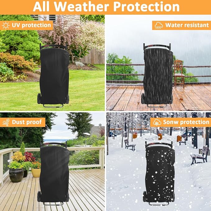 Grill Cover for Weber Traveler Portable Gas Grill, Waterproof Grill Cover for - Image 7