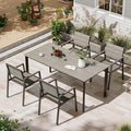 Patio Table and Chairs Set, 5 Piece Outdoor Dining Set by Oasbira