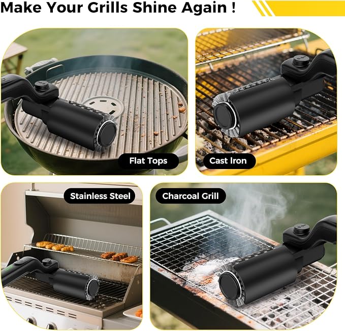 Electric Rotary Grill Brush for Outdoor Grill, 3-Speed Power Control, 304 - Image 7