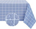 Romanstile Rectangle Vinyl Tablecloth, 100% Waterproof Oil-Proof Checkered by Romanstile