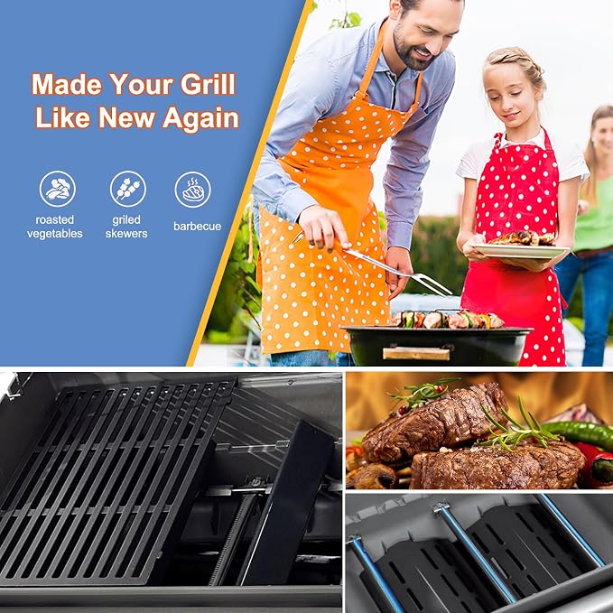 Porcelain-Enameled Steel 7620 7621 Flavorizer Bars, 7524 Grill Grates and 65505 - Image 7