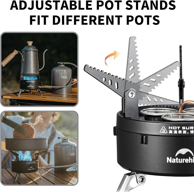 Naturehike Camping Gas Stove for IGT Table, Portable Isobutane Stove - Image 4