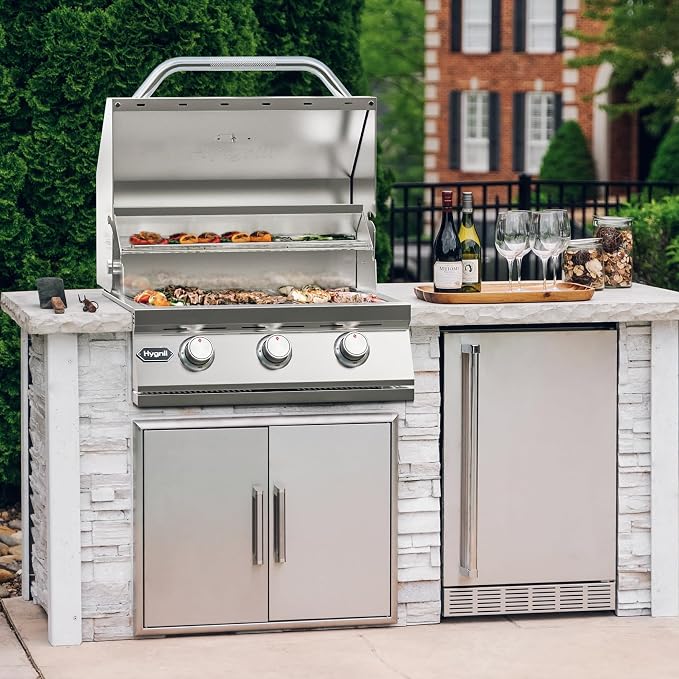 Hygrill Heavy Duty 3-Burner Built In Grill, Stainless Steel Grill Head - Image 7