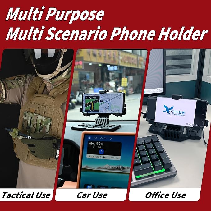 Tactical Phone Holder Available in Full Size Plate Carrier Phone Mount Adjust - Image 8