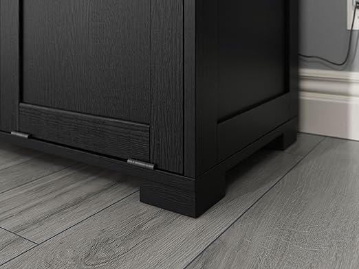 OLD CAPTAIN Double Tilt Out Trash Cabinet, Wooden Kitchen Garbage Can Free - Image 5