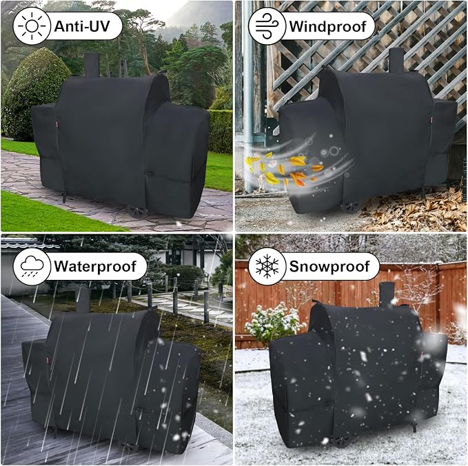 Outdoor Grill Cover for Royal Gourmet CC2036F Barrel Charcoal Grill, Cover Geny - Image 7