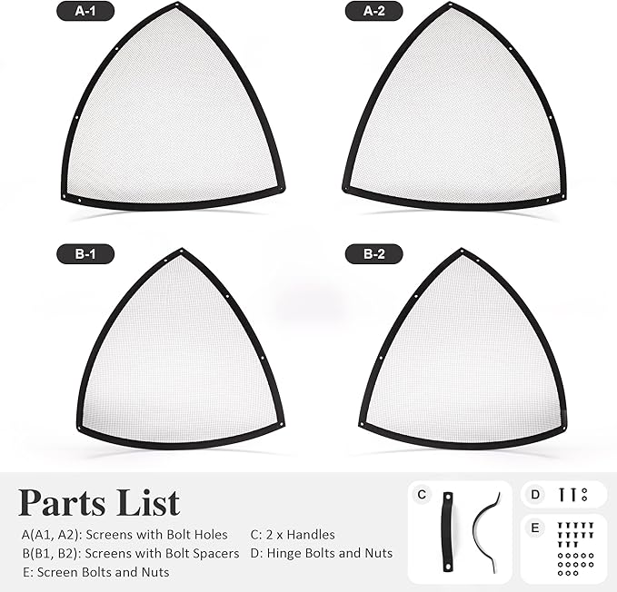 SUNCREAT Heavy-Duty Fire Pit Screen, Steel Mesh Round Spark Screen - Image 7