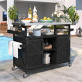 50.25" Grill Cart with Stainless Steel Tabletop by MeetYourFavoriteProducts