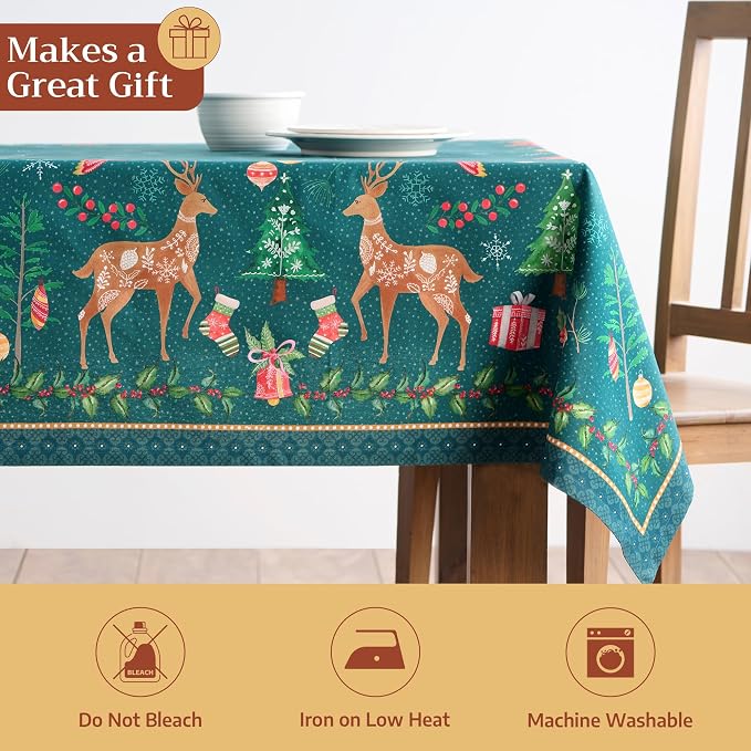 Maison d' Hermine Table Cloth Rectangle Table 100% Cotton 70 x 120 Inches Fall - Image 5