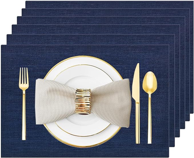 Placemats Set of 6 Washable&Wipeable Place mats by Uolr