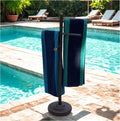 Portable Pool Towel Rack – Rustproof PVC Bars Portable Outdoor Towel Drying by Sunivale