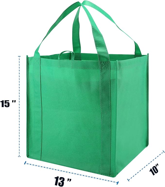 NERUB Set of 10 Reusable Grocery Bags Heavy Duty Shopping Bags Large Grocery - Image 5