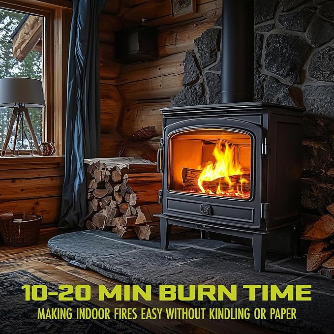 Sun Joe 40-Pound Fatwood Fire Starter Sticks, All-Natural Pine Kindling - Image 4