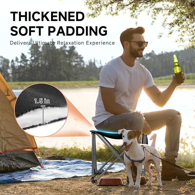 Upgraded Padded Camping Stool - Image 3