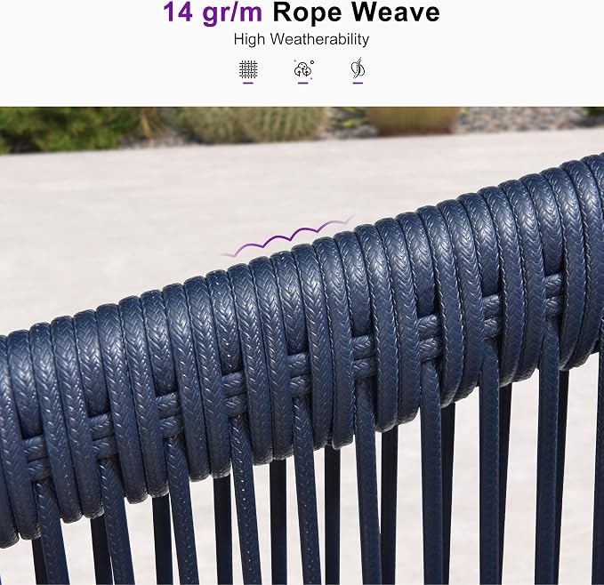 PURPLE LEAF Outdoor Dining Set for 10 All-Weather 12 Pieces Patio Aluminium - Image 9