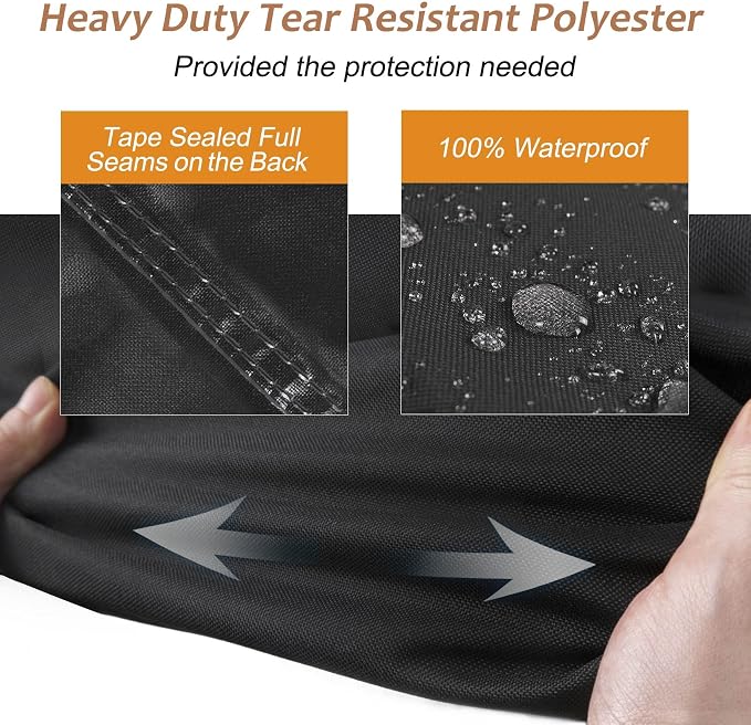 NettyPro BBQ Grill Cover Heavy Duty Waterproof 32 inch, Outdoor 2 Burner Gas - Image 2