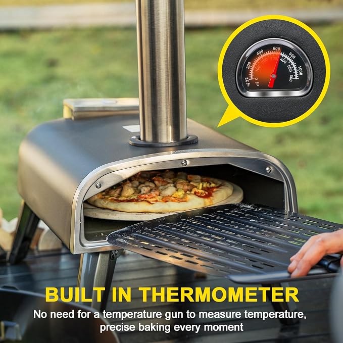 Outdoor Pizza Oven aidpiza 12" Wood Pellet Pizza Ovens - Image 6