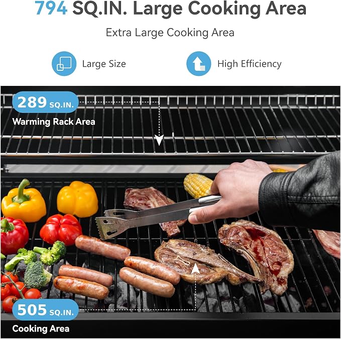 GREEN PARTY Barrel Charcoal Grill - Image 2