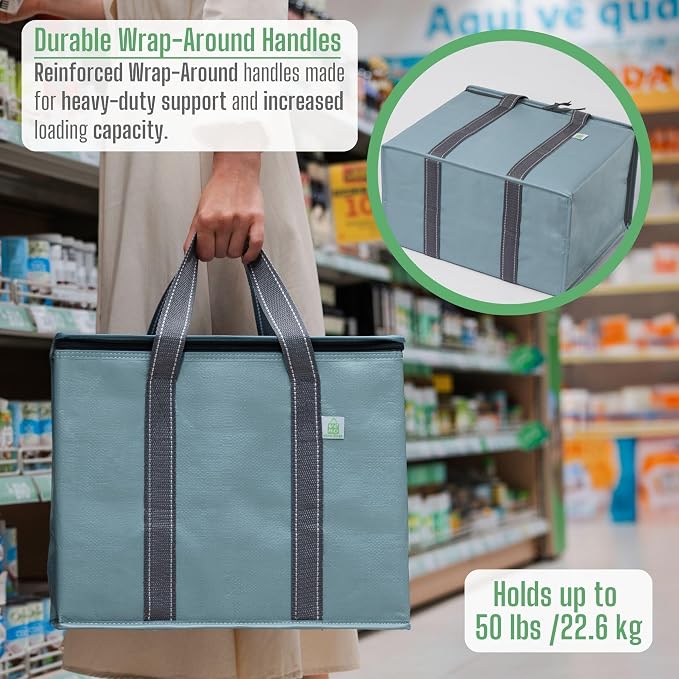 VENO 2 Pack Cooler Bag and Insulated Grocery Bags - Image 5