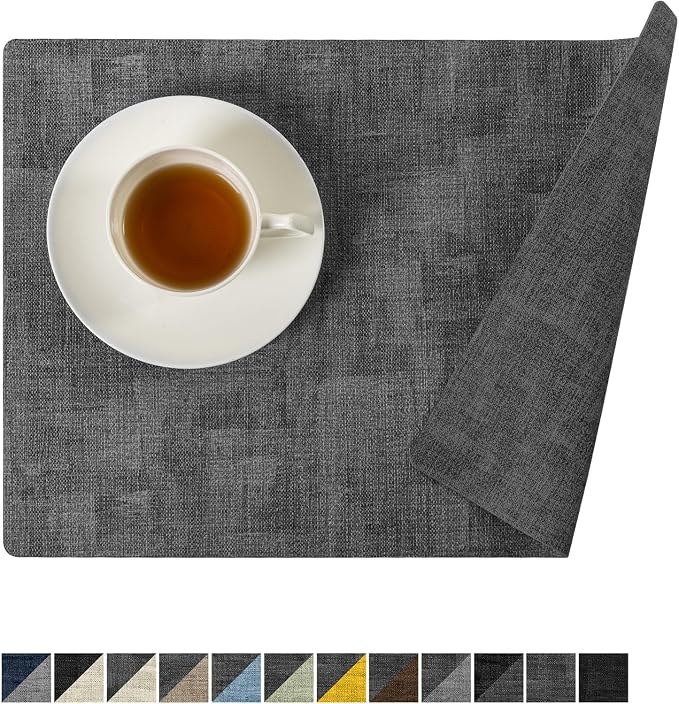 Romanstile Vinyl Placemats Set of 8-12 x 17 Inch by Romanstile