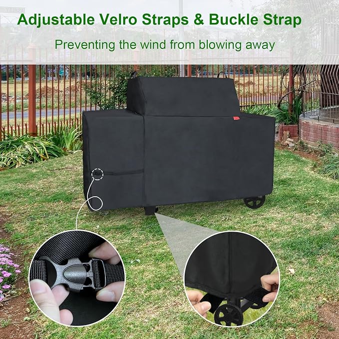 Grill Cover Fits Traeger Grills Woodridge Pro Electric Wood Pellet Grill and - Image 4
