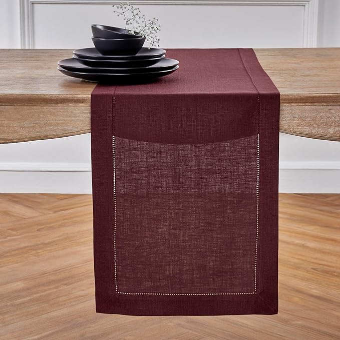 Solino Home Linen Table Runner 36 Inches by SolinoHome