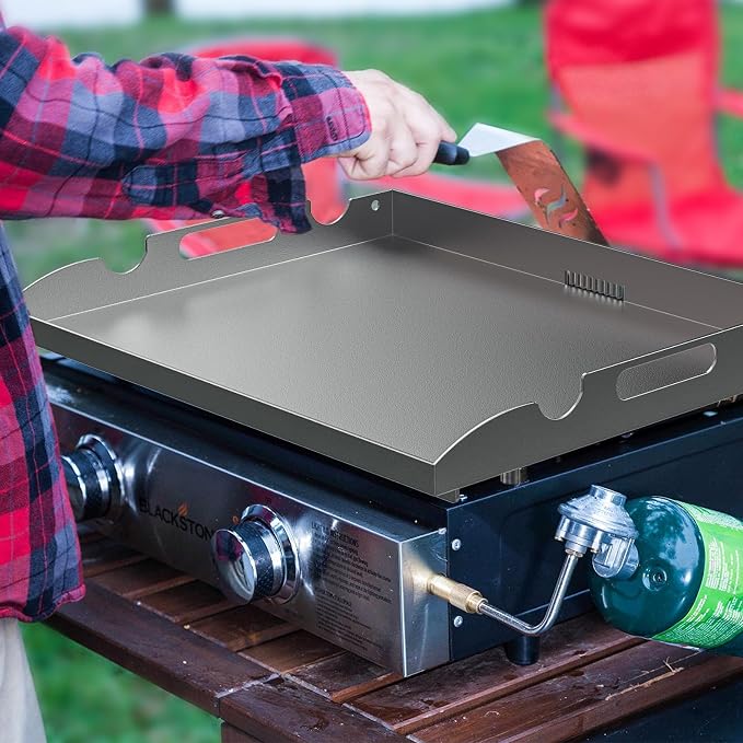 Flat Top Griddle for Blackstone 22 Inch Griddle Powder Coated Steel Gill Pan - Image 6