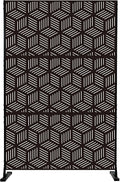 Kozyard Metal Privacy Screen 74" H x 47.2" W Decorative Outdoor Divider by Kozyard
