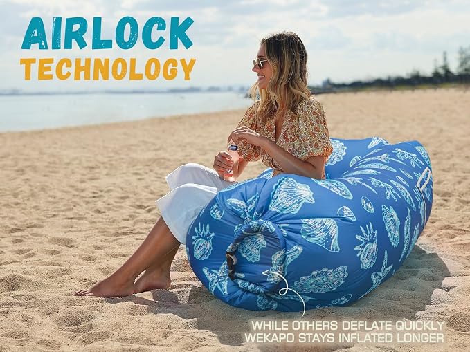 WEKAPO Inflatable Sun Lounger, Air Sofa, Waterproof and Leak-Proof, Picnics and - Image 5
