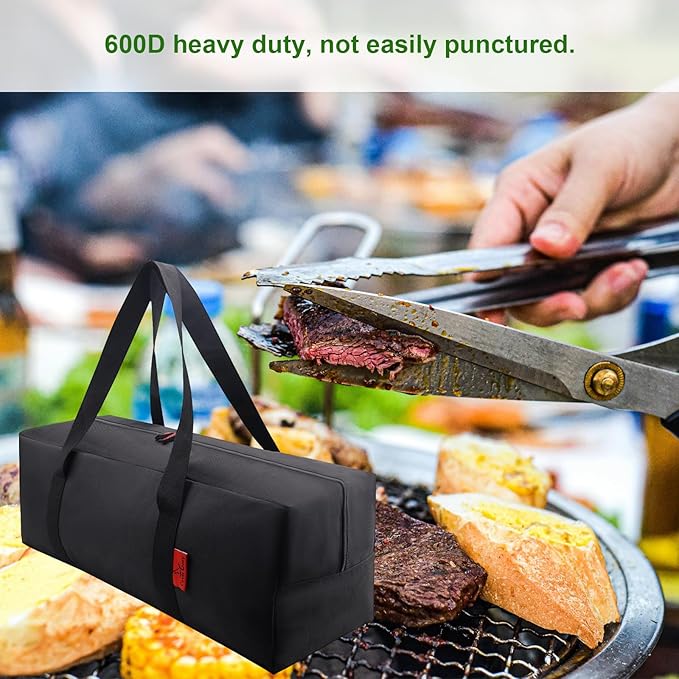 24" Grill Tool Organizer, BBQ Tool Storage Bag - Image 3