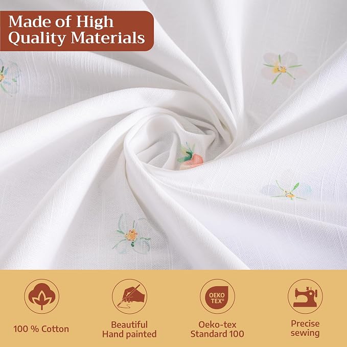 Maison d'Hermine Table Cloth Rectangle Table 100% Cotton Tablecloth - Image 3