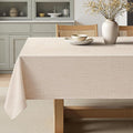 MIULEE Ivory Linen Polyester Tablecloth 60x120 Inch Spring Rectangle Table by MIULEE