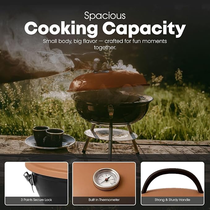 GasOne CG-14T – 14-inch Portable Barbecue Grill - Image 5