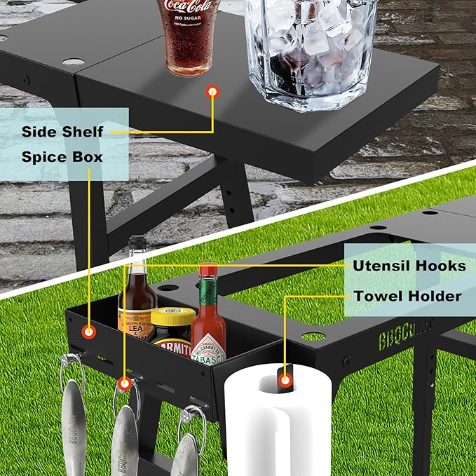 Griddle Stand for Blackstone 17"and 22" Tabletop Griddle, Foldable Grill Table - Image 4