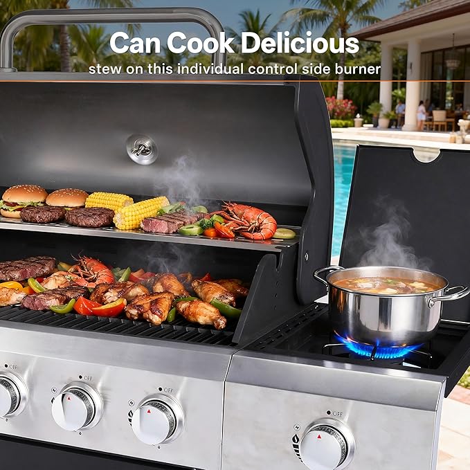 Endark 5-Burner 58, 500 BTU Stainless Steel Propane Gas Grill | Outdoor BBQ - Image 7