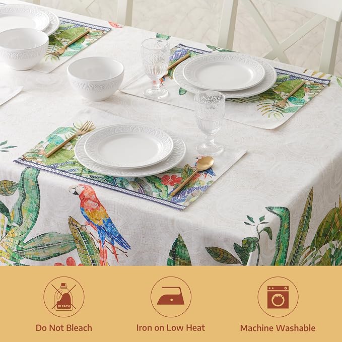 Maison d' Hermine Premium Table Cloth Rectangle Table 100% Combed Cotton 108 x - Image 8