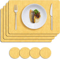 MOSAYT Placemats Set of 4, Heat Resistant Vinyl Place Mats by MOSAYT