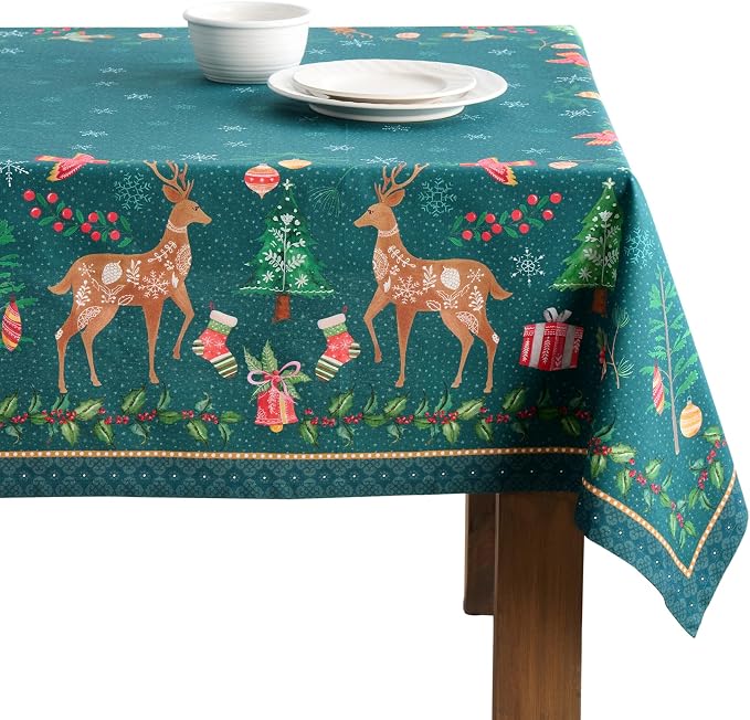 Maison d' Hermine Table Cloth Rectangle Table 100% Cotton 60 x 90 Inches Fall by MaisondHermine