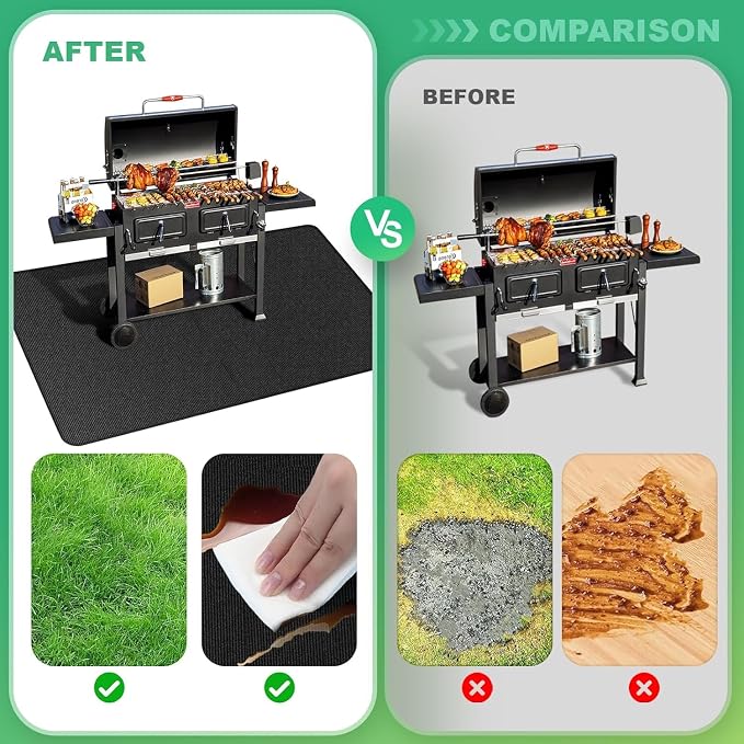 Large 90 x 52 inches Under Grill Mats - Image 4